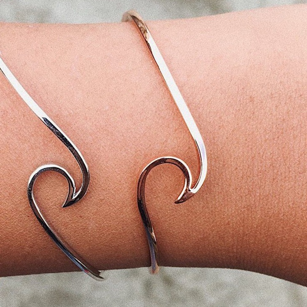 Pura Vida NEW Wave Cuff Rose Gold Bracelet - Picture 2 of 4